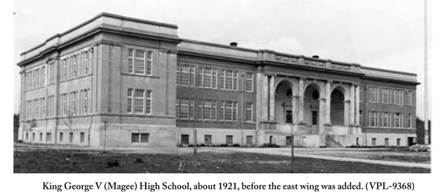 KGV Magee High School  1921